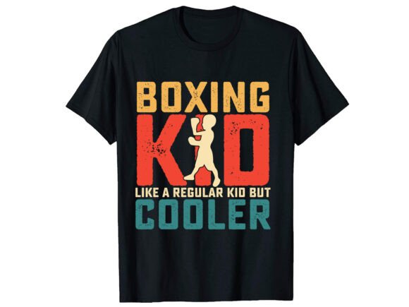 Boxing Kid Like a T-Shirt Design: Graphics for Bold Local Branding