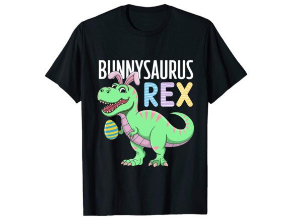 Bunny Saurus Easter T-Shirt Design: Graphics & T-Shirt Designs