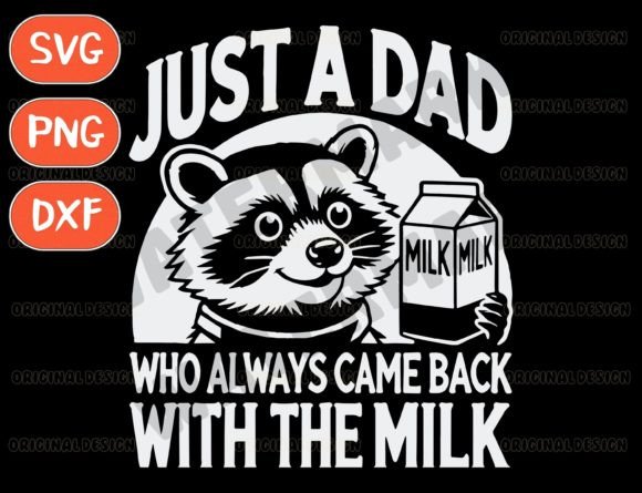 Father’s Day Raccoon SVG Graphics for T-Shirt Designs