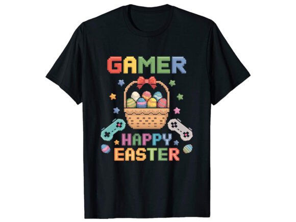 Gamer Happy Easter Graphics for T-Shirt Designs