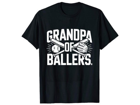 Grandpa of Ballers T-shirt Design: Graphics That Land With Local Charm