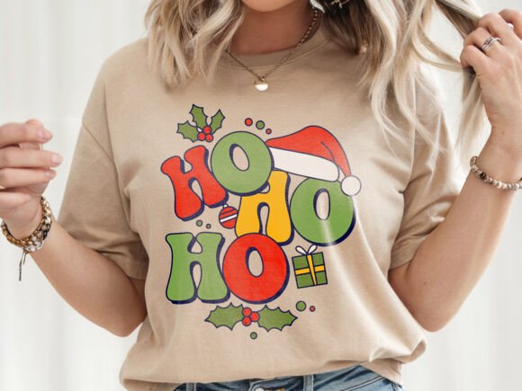 Ho Ho Ho Christmas PNG: Graphics for T-Shirt Designs & More