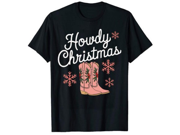 Howdy Christmas PNG: Graphics for T-Shirt Designs