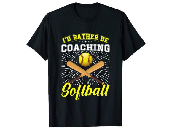 I’d Rather Be Coaching Graphics & T-Shirt Designs