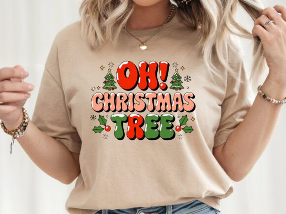 Oh Christmas Tree Christmas PNG: Graphics for T-Shirt Designs