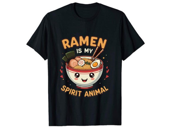 Ramen Is My Spirit Animal T-Shirt Design