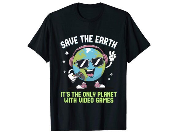 Save the Earth T-Shirt Design: Graphics for Purpose-Driven T-Shirt Designs