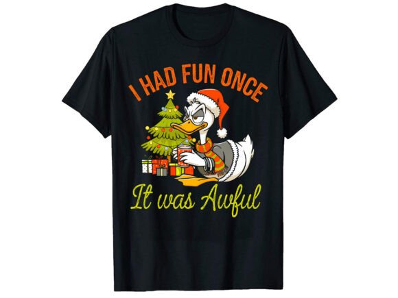 Vintage Funny Christmas Duck Sublimation Graphics
